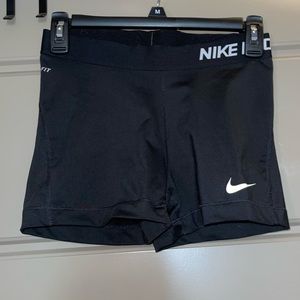 Nike, black, medium, pro shorts, dry fit, lightly worn